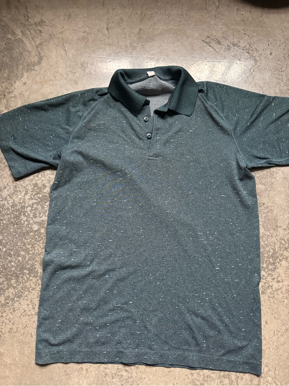 Men's Lululemon Green Heather Golf Polo, Size M